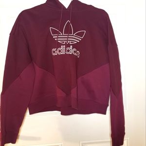 adidas crop hoodie sweater